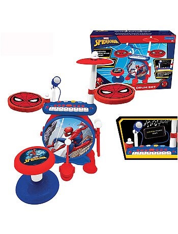 My Rock Band SpiderMan set completo di batteria elettronica luminosa con sedile