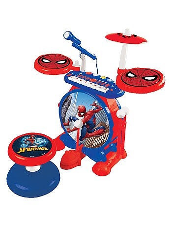 My Rock Band SpiderMan set completo di batteria elettronica luminosa con sedile
