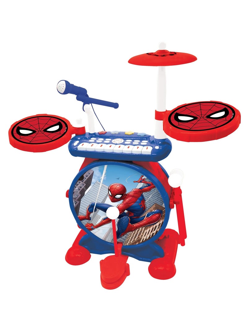 My Rock Band SpiderMan set completo di batteria elettronica luminosa con sedile Rosso - Kiabi