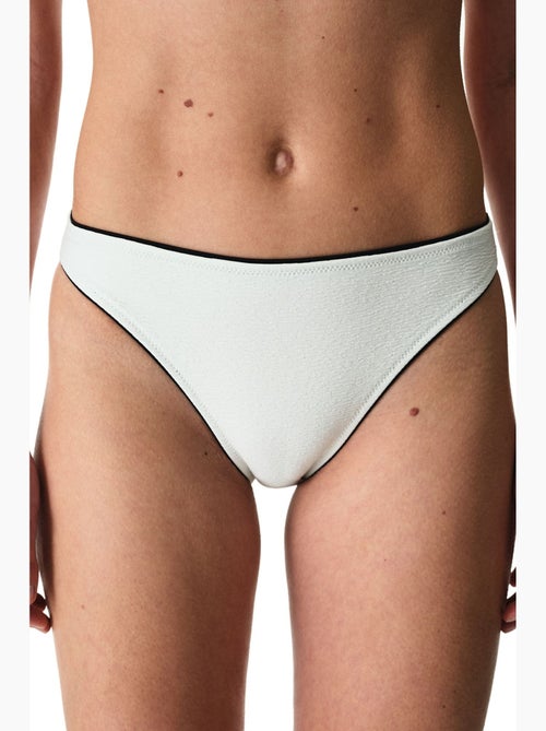 Nadia slip bikini con texture e vita media penti - Kiabi