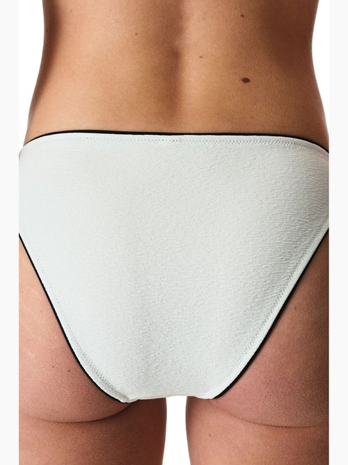 Nadia slip bikini con texture e vita media penti - Kiabi