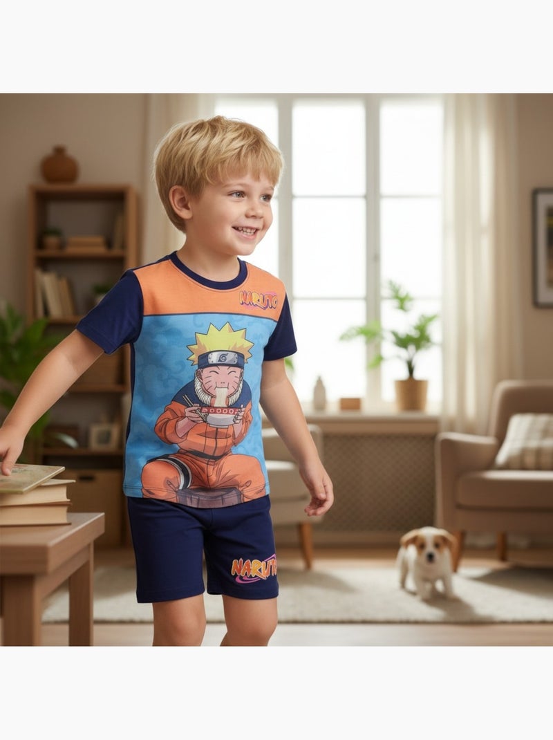 Naruto - Completo maglietta e short Blu marino - Kiabi