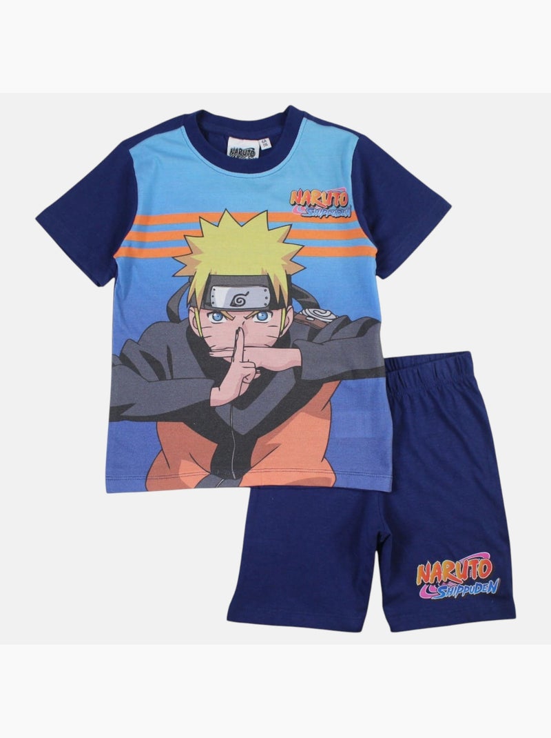 Naruto - Completo maglietta e short Blu marino - Kiabi