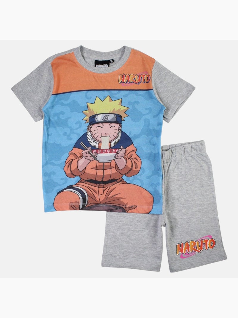 Naruto - Completo maglietta e short Grigio - Kiabi