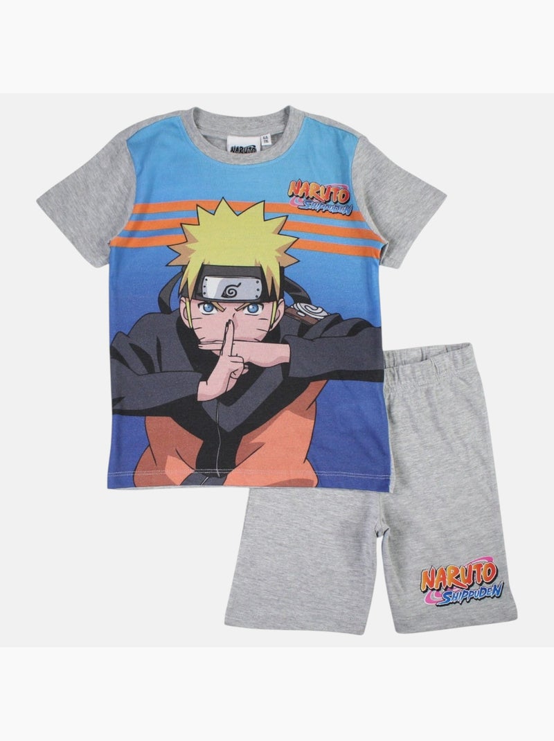 Naruto - Completo maglietta e short Grigio - Kiabi
