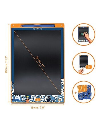 Naruto 11'' multicolore apprendimento disegno Eink tablet con stencil