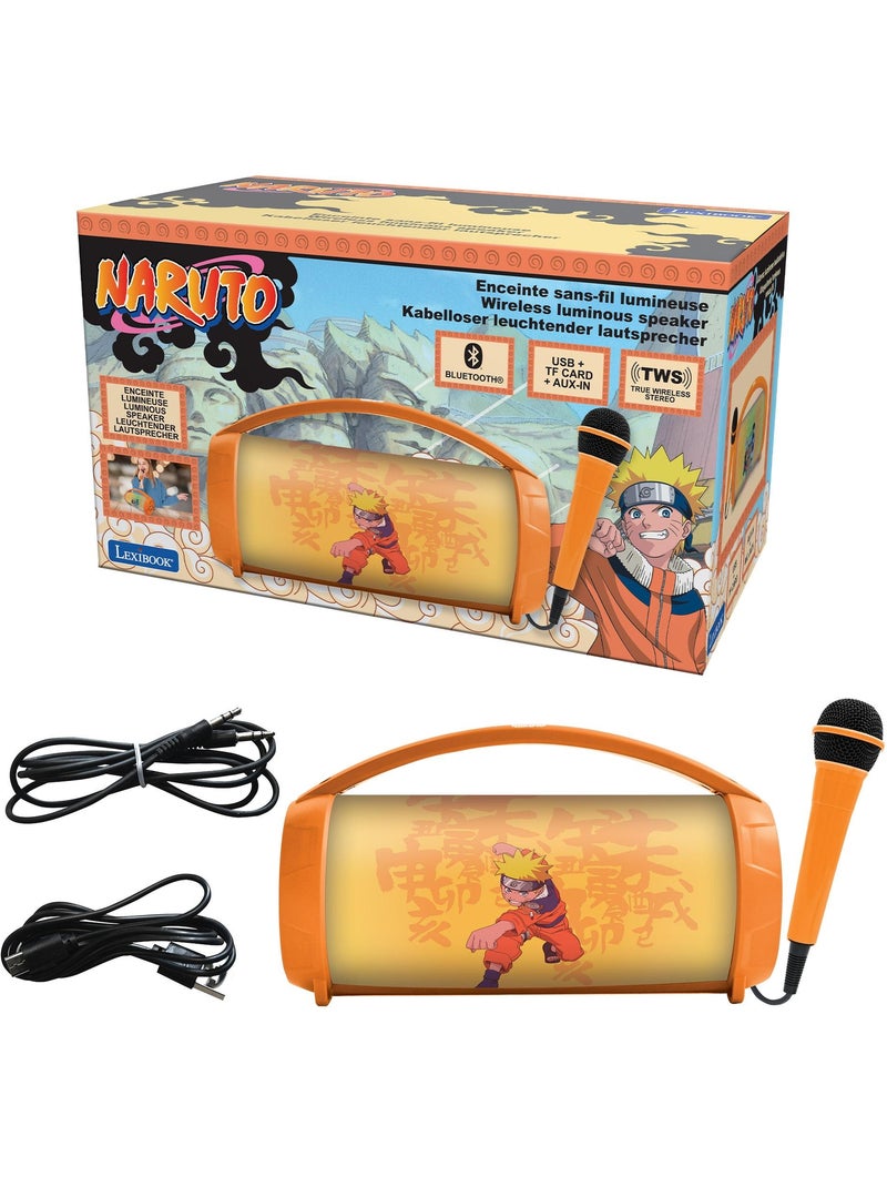 Naruto altoparlante luminoso bluetooth® con microfono Arancione - Kiabi