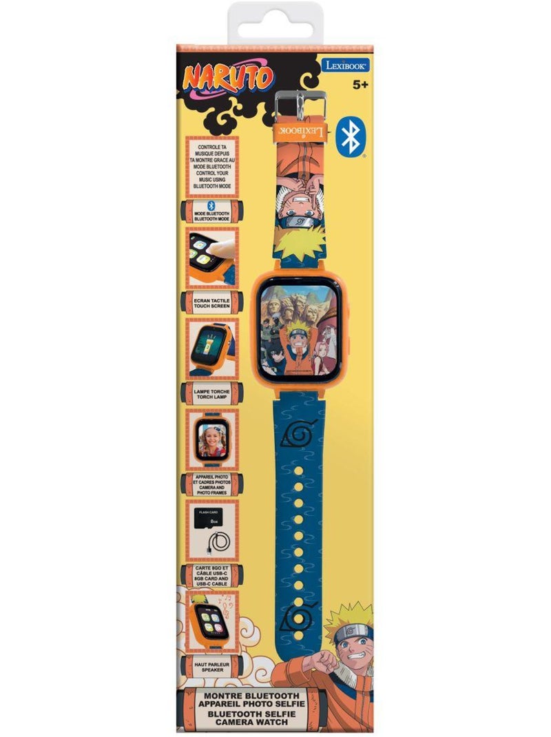Naruto bluetooth orologio digitale con fotocamera con 8gb memory card Arancione - Kiabi