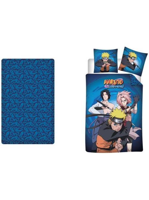 Naruto Shippuden - Set di biancheria da letto per bambini 3 pezzi - Copripiumino 140x200 cm - Kiabi Naruto Shippuden - Set di biancheria da letto per bambini 3 pezzi - Copripiumino 140x200 cm - Kiabi