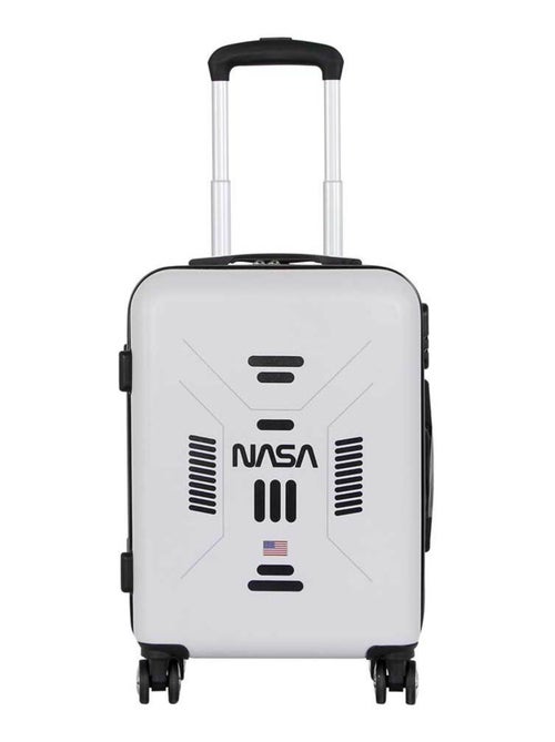 NASA Spaceship Valigia da Cabina ABS 4 Ruote, Bianco - Kiabi