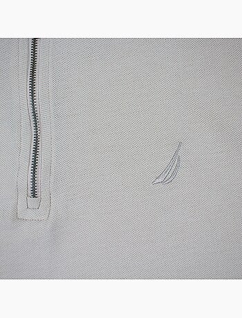Nautica - Polo uomo a maniche corte con design moderno e chiusura con zip