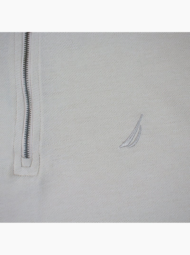 Nautica - Polo uomo a maniche corte con design moderno e chiusura con zip Grigio - Kiabi