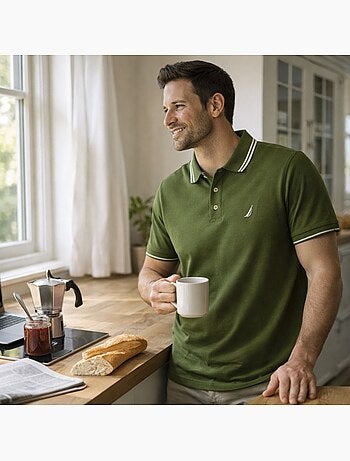 Nautica - Polo uomo a maniche corte dallo stile sportivo