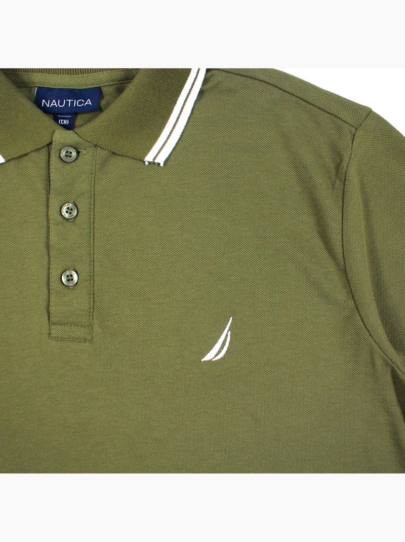 Nautica - Polo uomo a maniche corte dallo stile sportivo Cachi - Kiabi