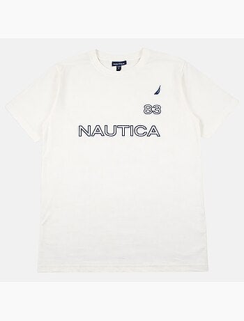 Nautica - T shirt uomo a maniche corte con design grafico moderno