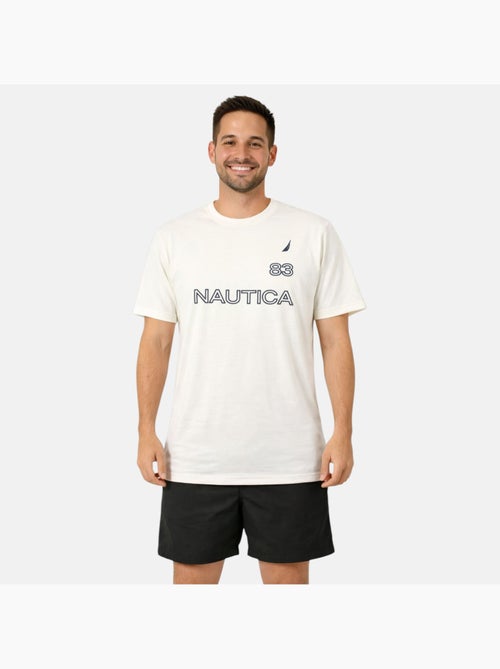 Nautica - T shirt uomo a maniche corte con design grafico moderno - Kiabi