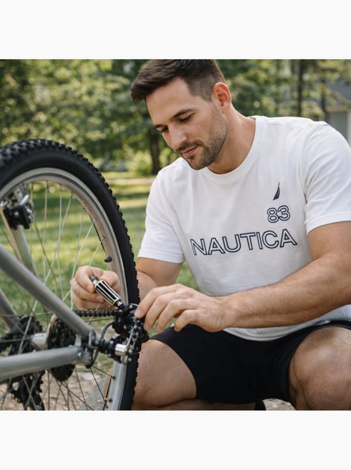 Nautica - T shirt uomo a maniche corte con design grafico moderno - Kiabi