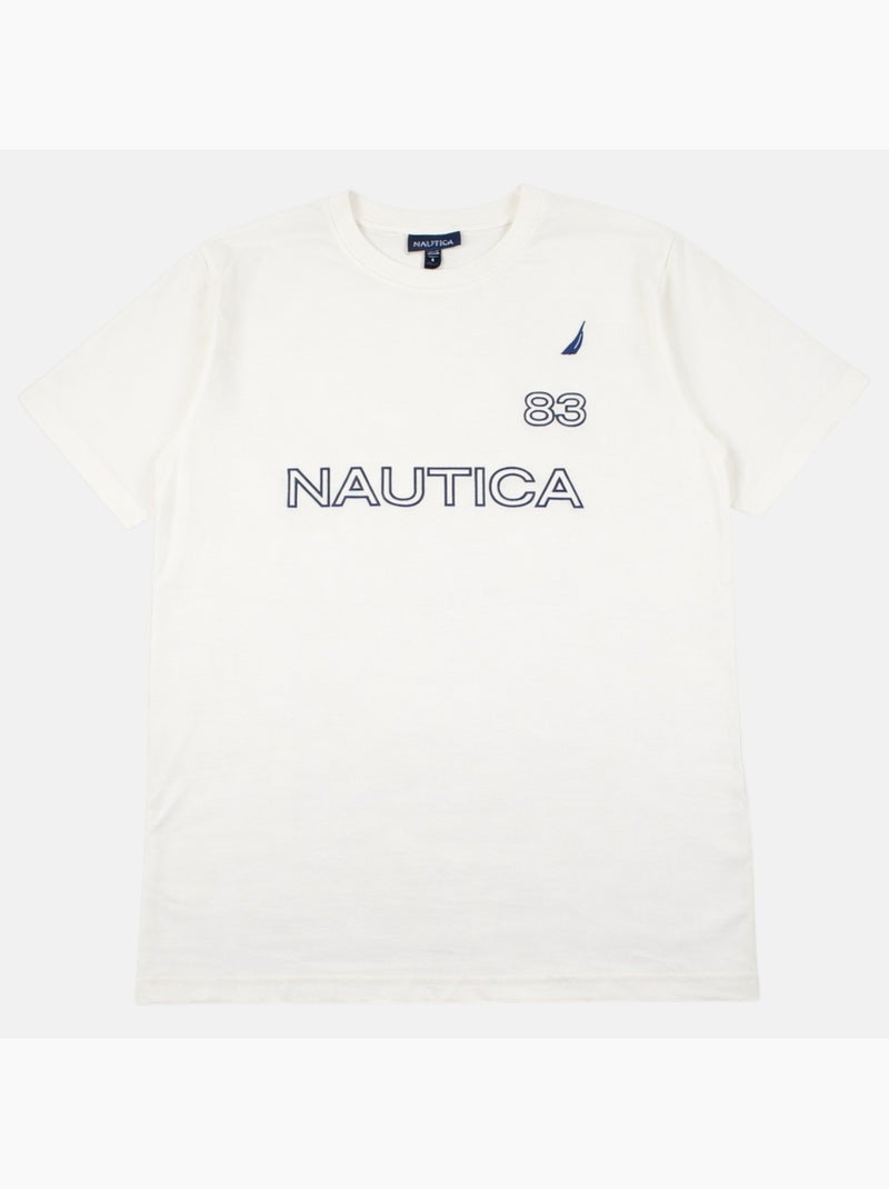 Nautica - T shirt uomo a maniche corte con design grafico moderno Bianco - Kiabi