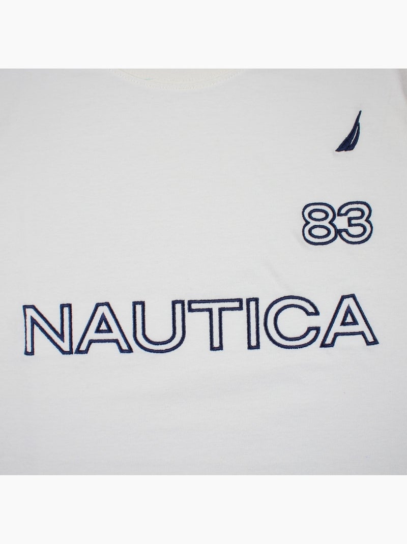 Nautica - T shirt uomo a maniche corte con design grafico moderno Bianco - Kiabi