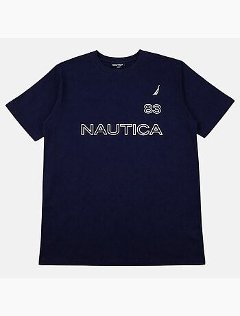 Nautica - T shirt uomo a maniche corte con design grafico moderno
