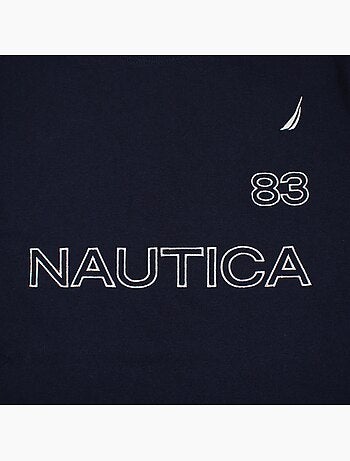 Nautica - T shirt uomo a maniche corte con design grafico moderno