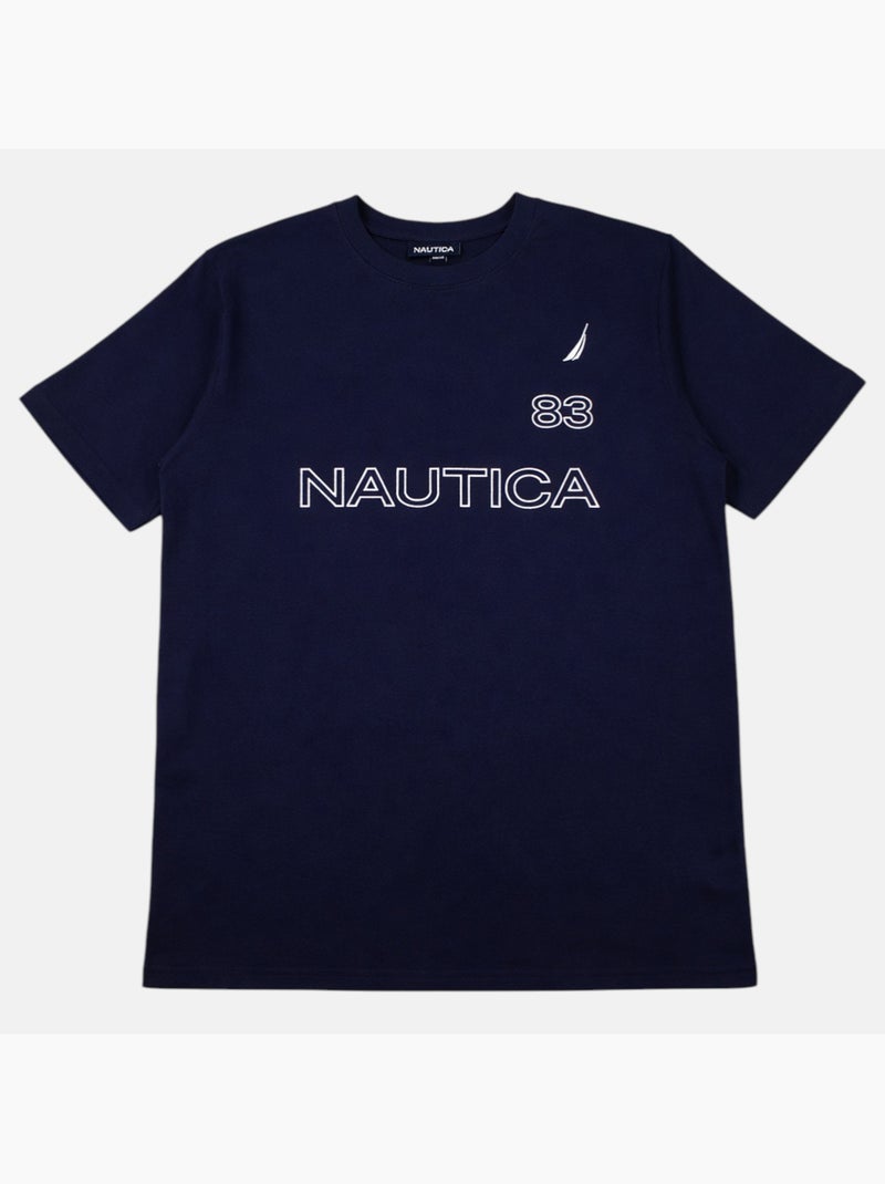 Nautica - T shirt uomo a maniche corte con design grafico moderno Blu marino - Kiabi