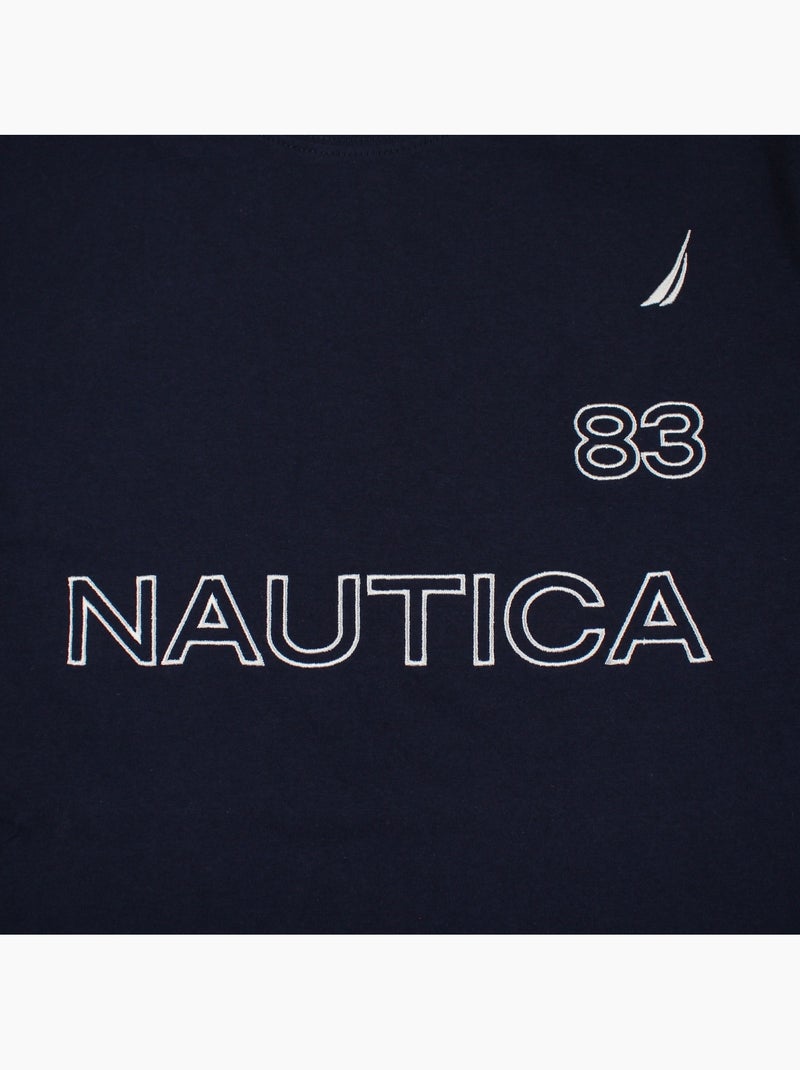 Nautica - T shirt uomo a maniche corte con design grafico moderno Blu marino - Kiabi