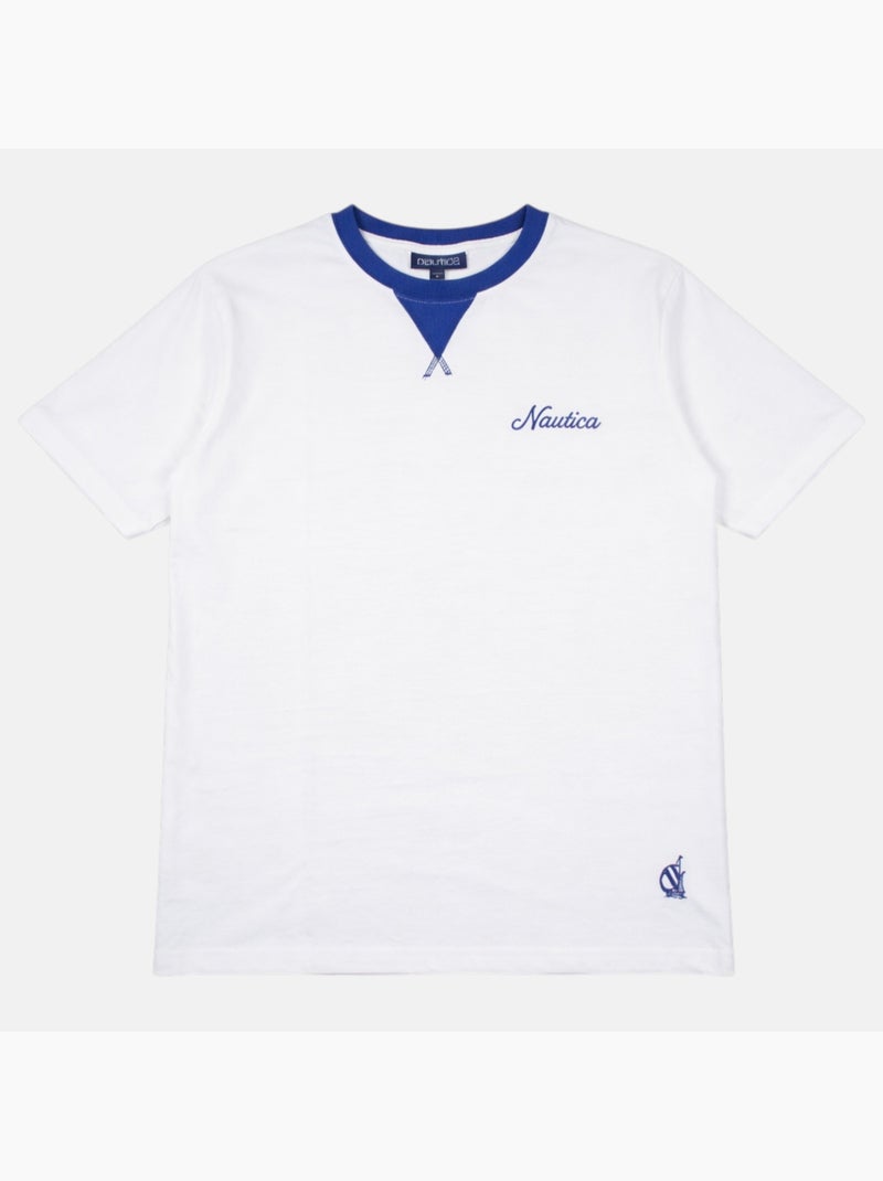 Nautica - T shirt uomo a maniche corte dal design essenziale Bianco - Kiabi