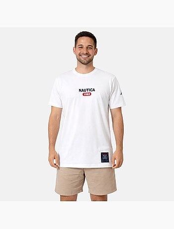 Nautica - T shirt uomo a maniche corte dallo stile casual