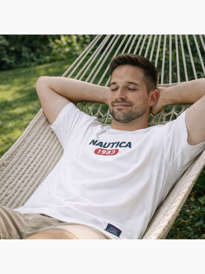 Nautica - T shirt uomo a maniche corte dallo stile casual Bianco - Kiabi