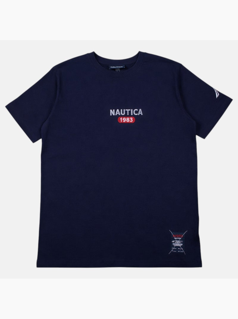 Nautica - T shirt uomo a maniche corte dallo stile casual Blu marino - Kiabi