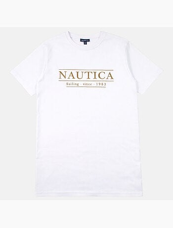 Nautica - T shirt uomo a maniche corte dallo stile semplice e moderno