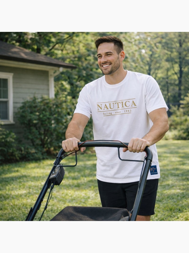 Nautica - T shirt uomo a maniche corte dallo stile semplice e moderno Bianco - Kiabi