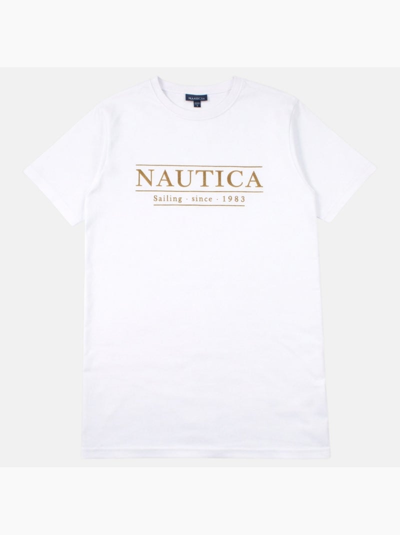 Nautica - T shirt uomo a maniche corte dallo stile semplice e moderno Bianco - Kiabi