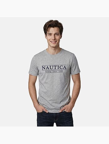 Nautica - T shirt uomo a maniche corte dallo stile semplice e moderno