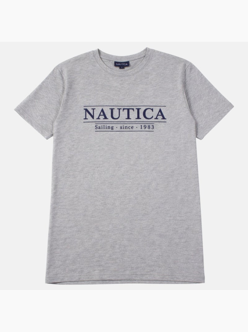 Nautica - T shirt uomo a maniche corte dallo stile semplice e moderno Grigio - Kiabi