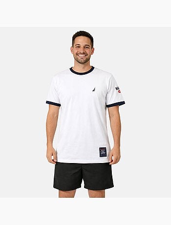 Nautica - T shirt uomo a maniche corte dallo stile sportivo e moderno