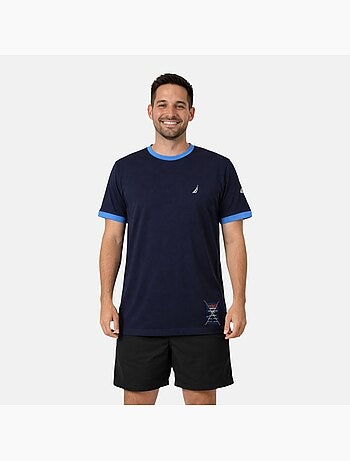 Nautica - T shirt uomo a maniche corte dallo stile sportivo e moderno