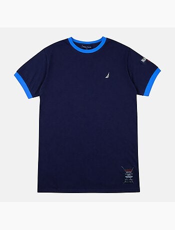 Nautica - T shirt uomo a maniche corte dallo stile sportivo e moderno