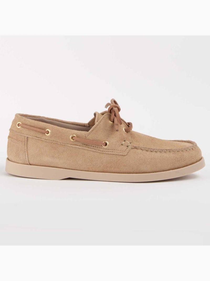 Nautico Pelle Naturale Purapiel Beige - Kiabi