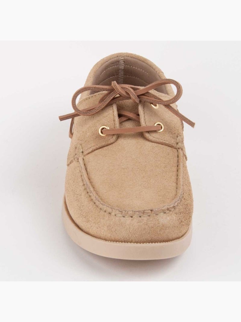 Nautico Pelle Naturale Purapiel Beige - Kiabi