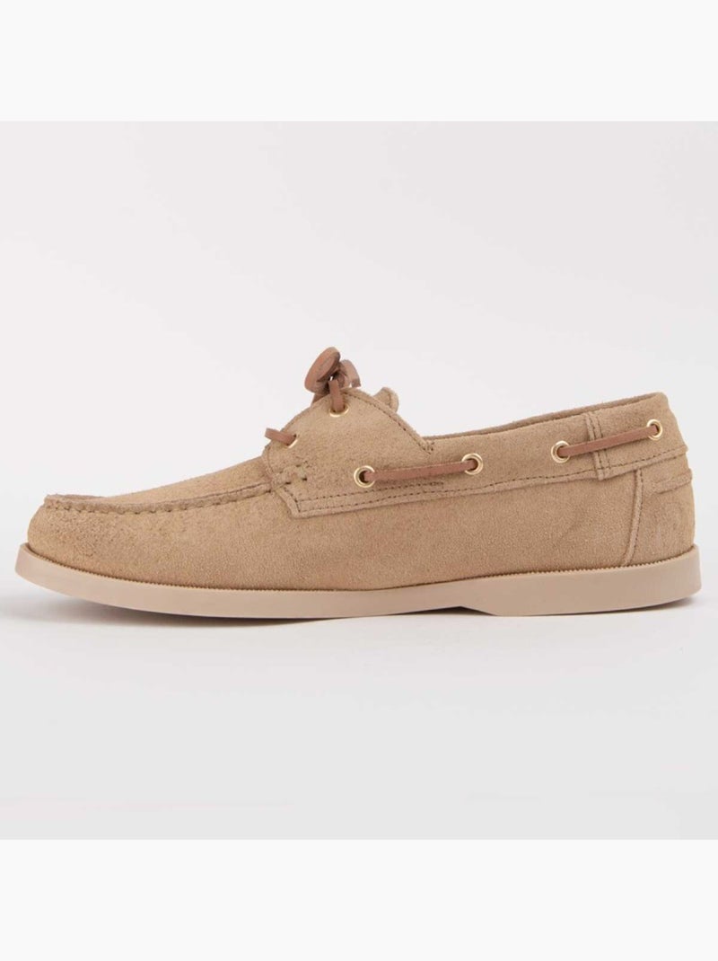 Nautico Pelle Naturale Purapiel Beige - Kiabi