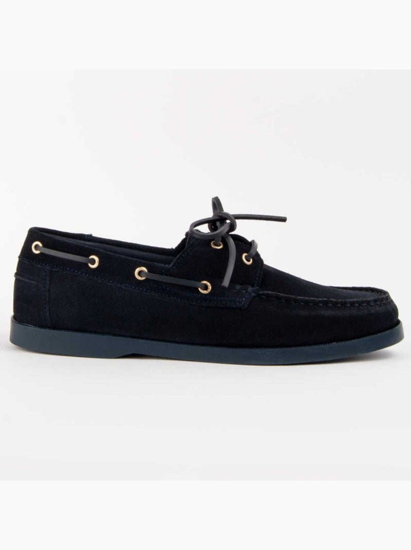 Nautico Pelle Naturale Purapiel Blu - Kiabi