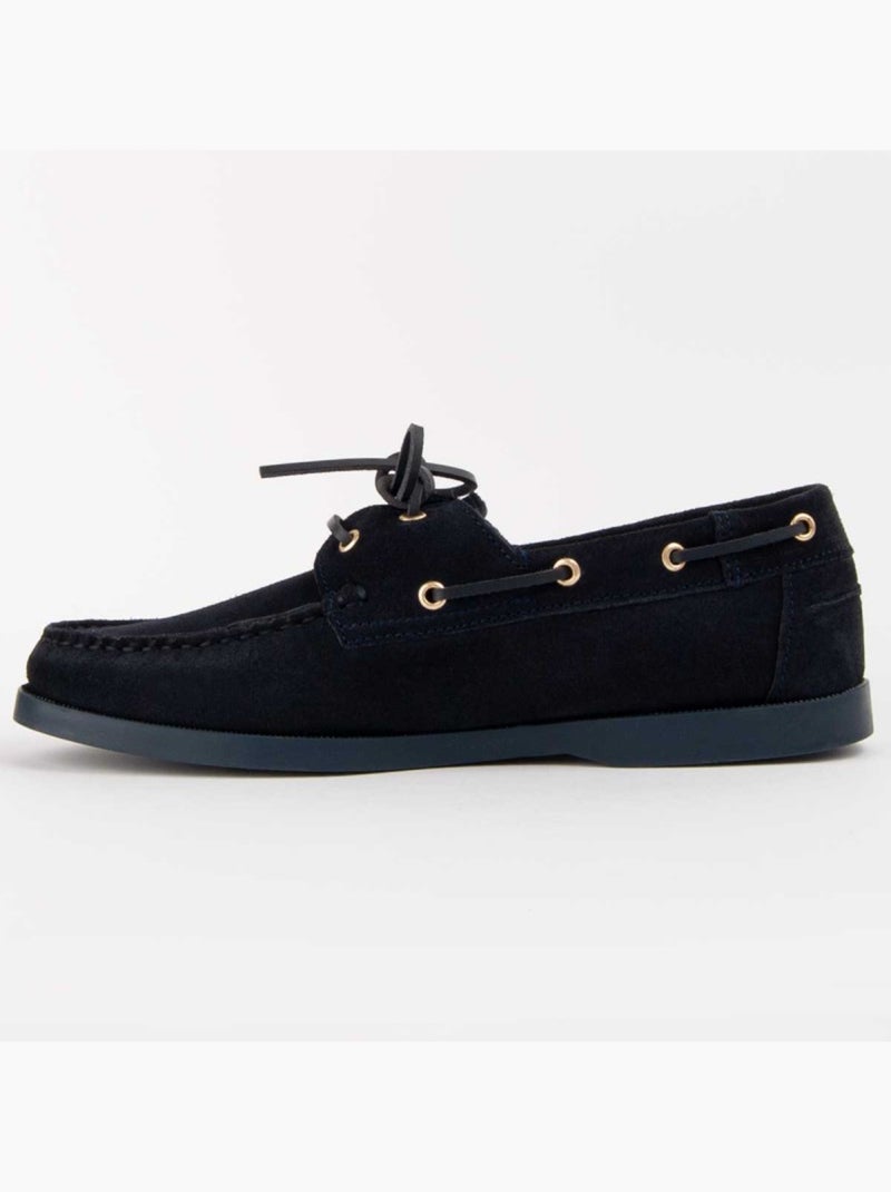 Nautico Pelle Naturale Purapiel Blu - Kiabi