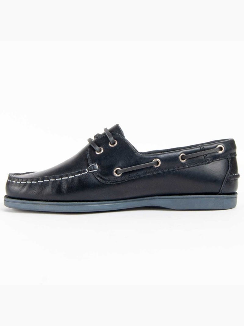 Nautico Pelle Naturale Purapiel Blu - Kiabi