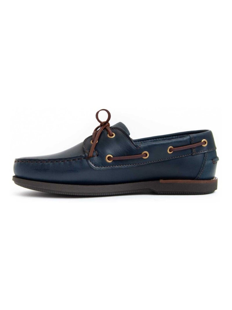 Nautico Pelle Naturale Purapiel Blu - Kiabi