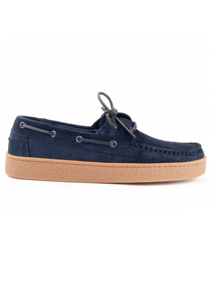 Nautico Pelle Naturale Purapiel Blu - Kiabi