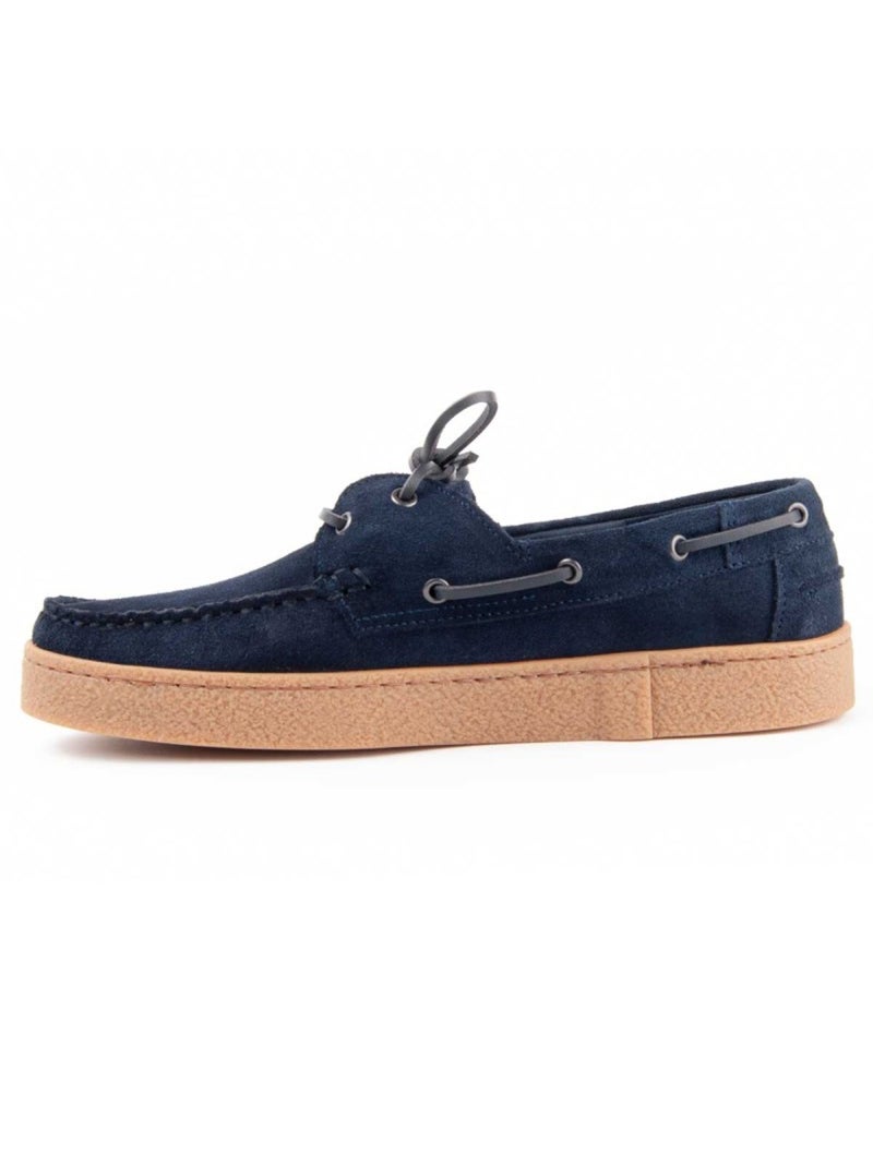 Nautico Pelle Naturale Purapiel Blu - Kiabi