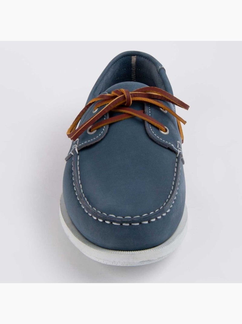 Nautico Pelle Naturale Purapiel Blu - Kiabi