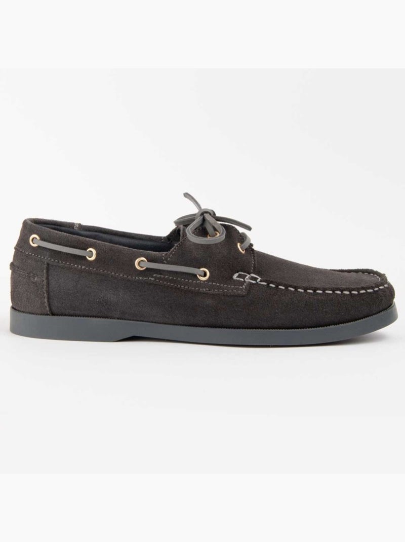 Nautico Pelle Naturale Purapiel Grigio - Kiabi
